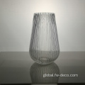 China Tree pattern embossed transparent glass vase for flowers Factory